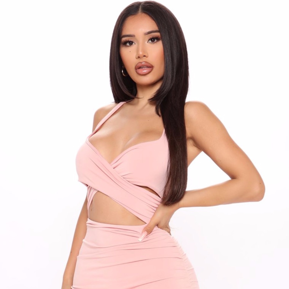 Feel The Feels Ruched Mini Dress